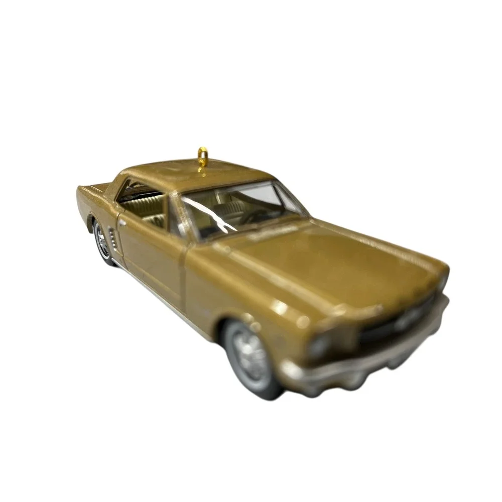 Hallmark Keepsake 1965 Ford‎ Mustang Christmas Ornament 50 Years Gold Diecast